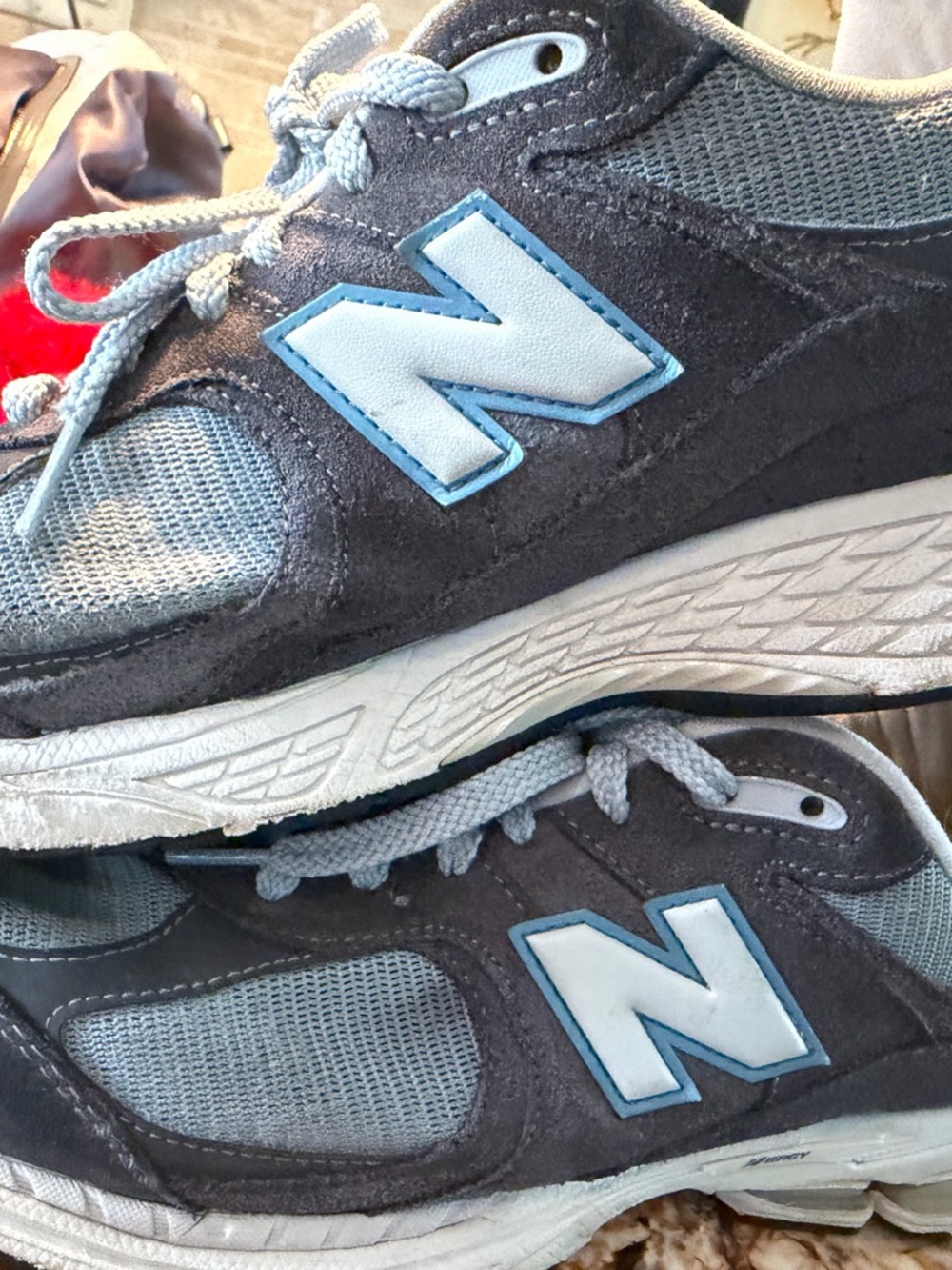 New Balance 2002R Grey Navy Suede Running Shoes Men’s Size 12 M2002RFB